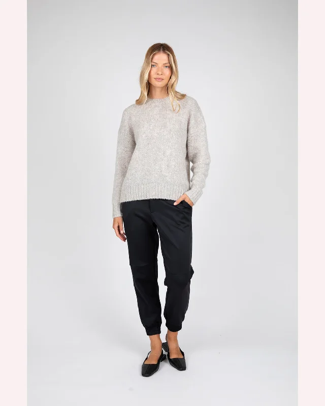 Marlow Cloud Crew Neck Knit -  Storm Marle