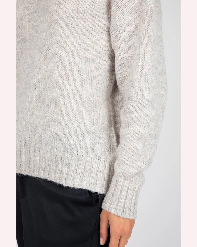 Marlow Cloud Crew Neck Knit -  Storm Marle