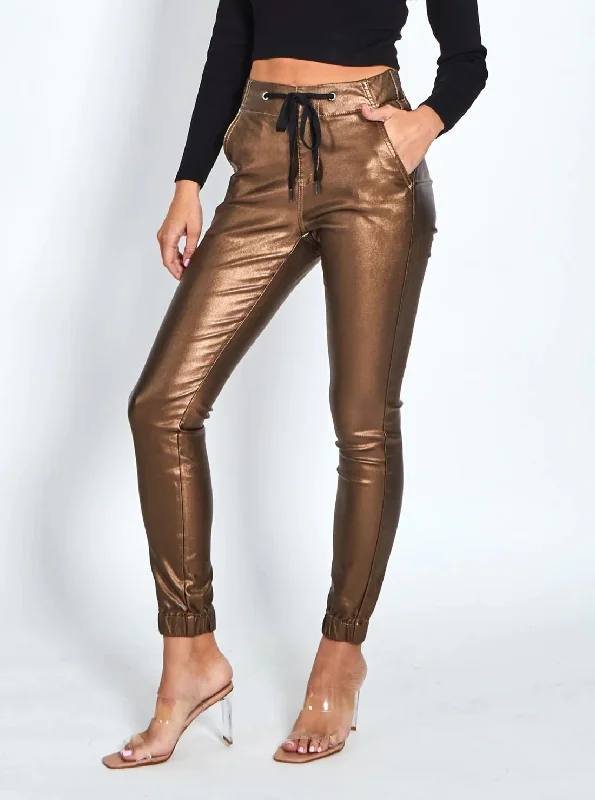 Monaco Hayden Wax Pants - Bronze