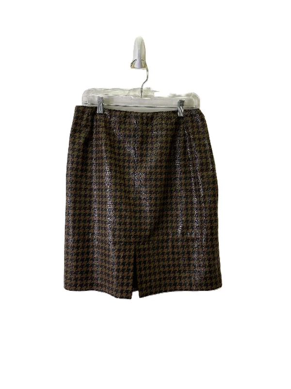 Skirt Mini & Short By Harve Bernard In Black & Brown, Size: 10