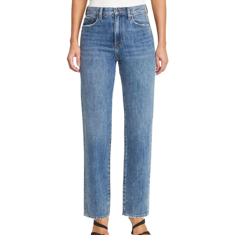 Cassie Super High Rise Straight Jeans In Tilburry