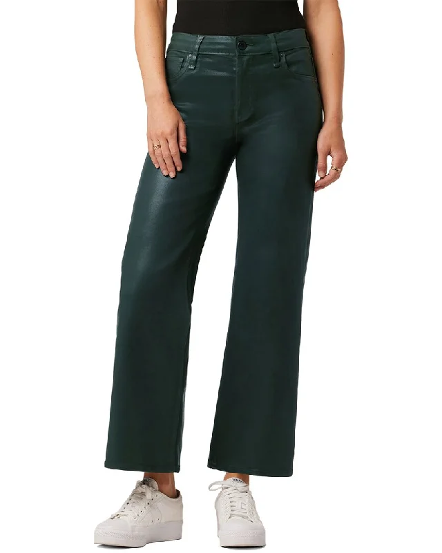 HUDSON Jeans Rosie Coated Scarab Wide Leg Jean