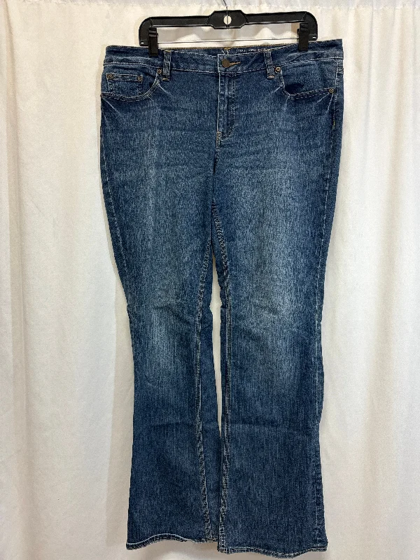 Jeans Boot Cut By New York And Co In Blue, Size: 16