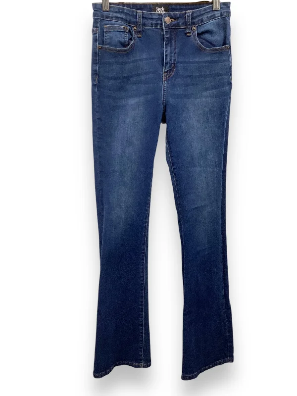 Jeans Flared By Clothes Mentor In Blue Denim, Size: 4