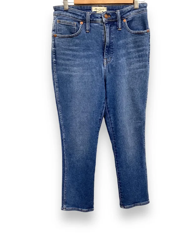 Jeans Straight By Madewell In Blue Denim, Size: 4p