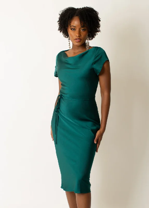 Haven Dress in Deep Teal