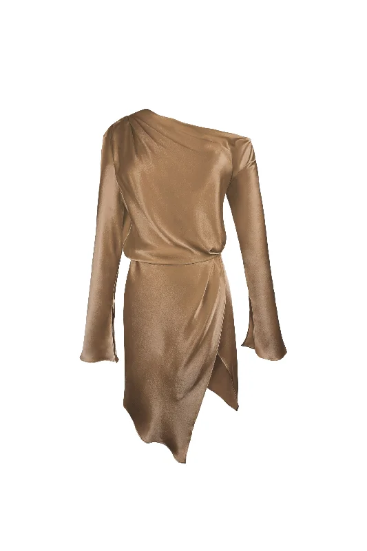 Hydra Drape Dress - Terre