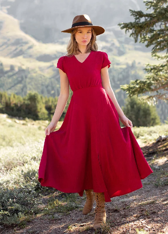 Jessah Dress in Sangria