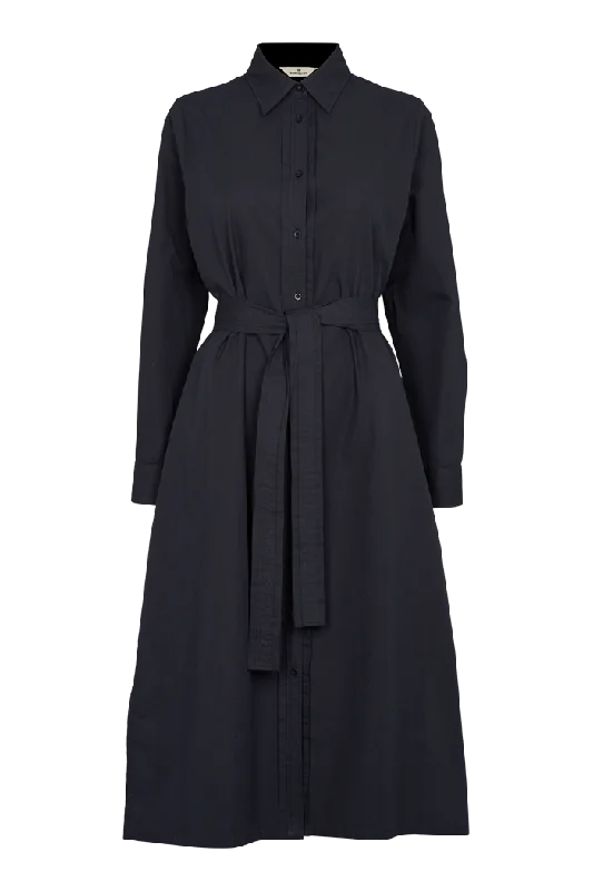 Vilde Pleat Dress - Black