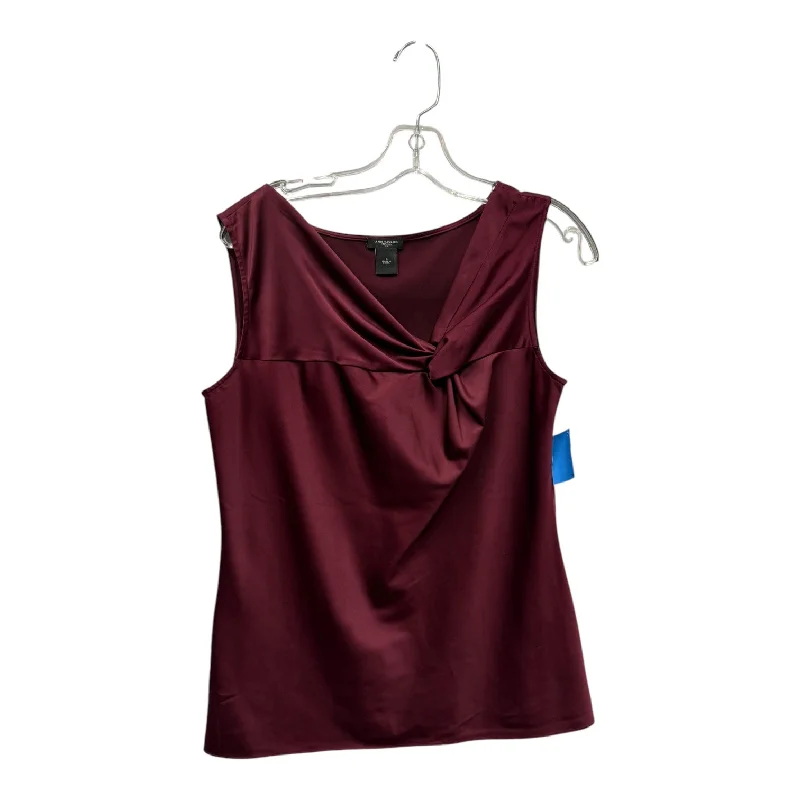 Top Sleeveless By Ann Taylor In Red, Size:S