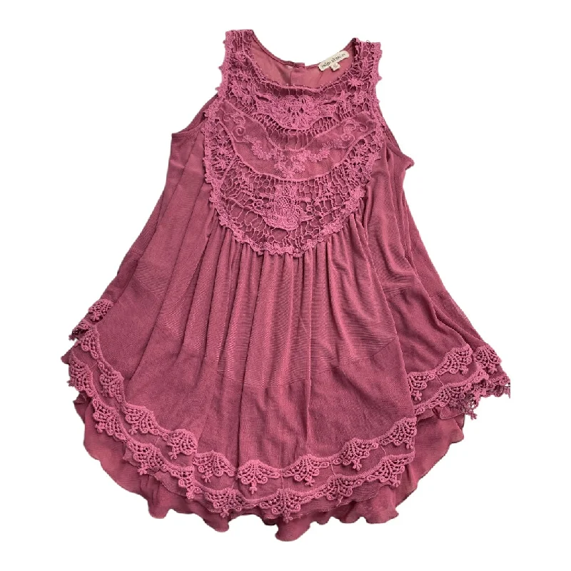 Top Sleeveless By Indigo Thread In Pink, Size: Xs