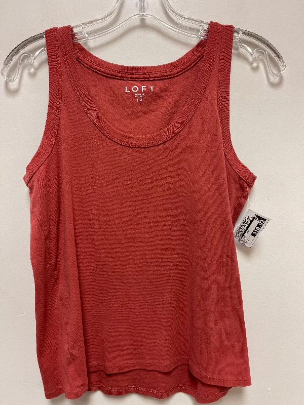 Top Sleeveless By Loft In Orange, Size: Lp