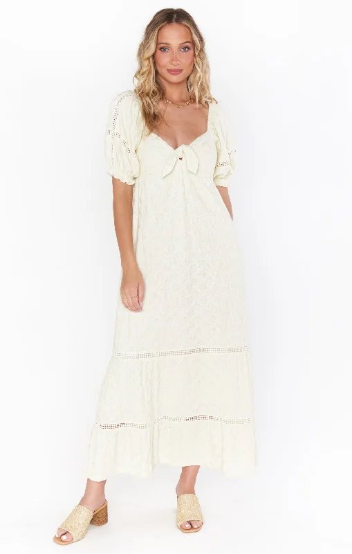 Zen Midi Dress ~ Midsummer Ivory