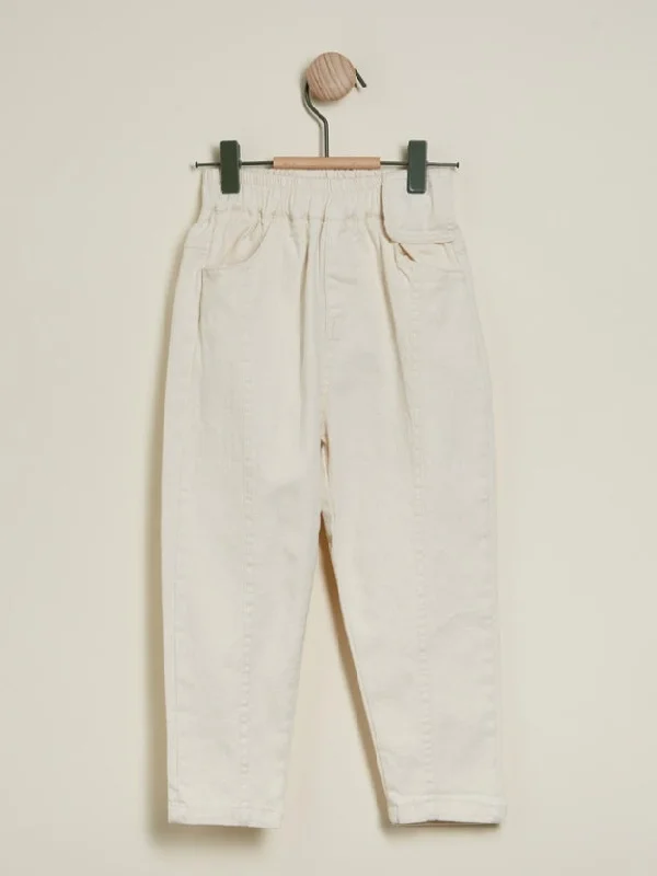 Kids' Rib Waist Pull-on Natural Chino Pant by Kaja Clothing - Mike Pants