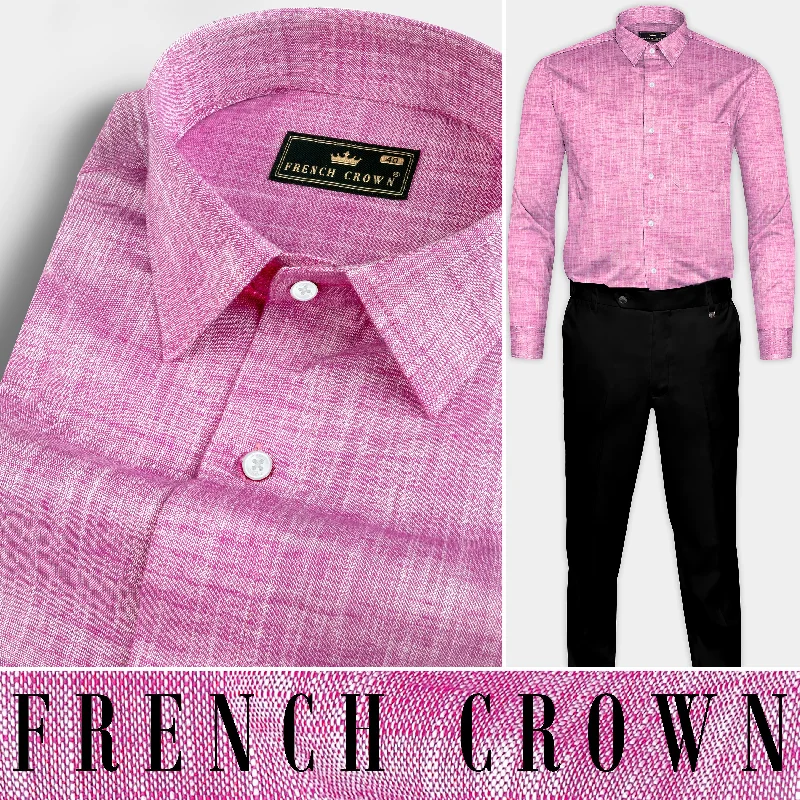 Mulberry Pink Luxurious Linen Shirt