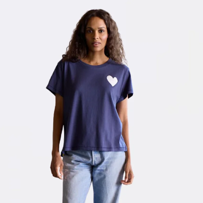 The Suke Tee Contrast Imperfect Heart (Indigo)