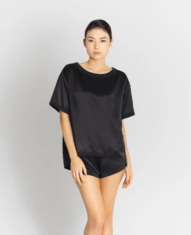 Silk Pyjamas Oversized Tee